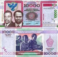 *10000 Frankov Burundi 2013, P49b UNC - Kliknutím na obrázok zatvorte -